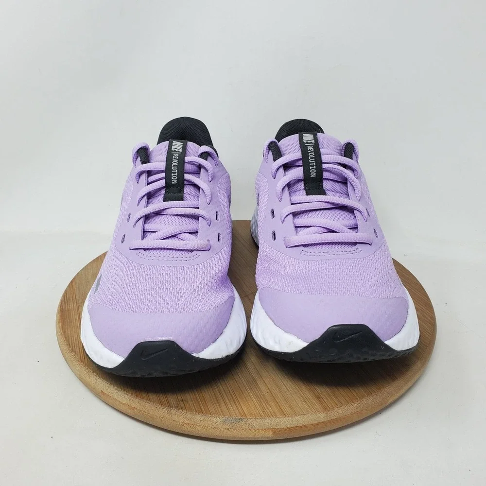 Nike Revolution 5 Shoes Kids 4 Purple Boys Girls Lace Up Low Sneaker GS
